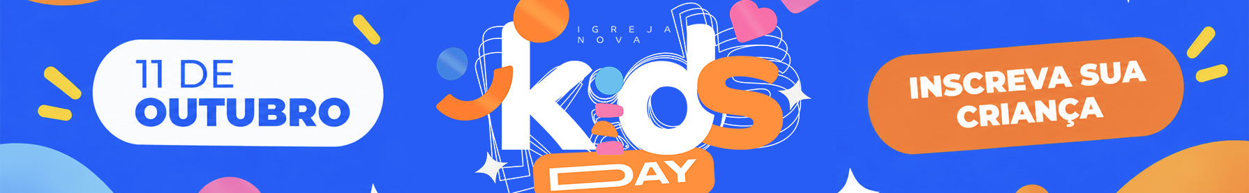 Kids Day — 11 de outubro, inscreva sua criança